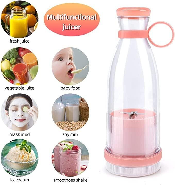 MIXEN Fresh Juice Portable Blender, 350ML (Smoothie Blender Bottle, Grinder For Smoothie or Shakes, Baby Food, Personal Mixer, Mini Juicer Travel/School/Office/Workout/Travel Use)