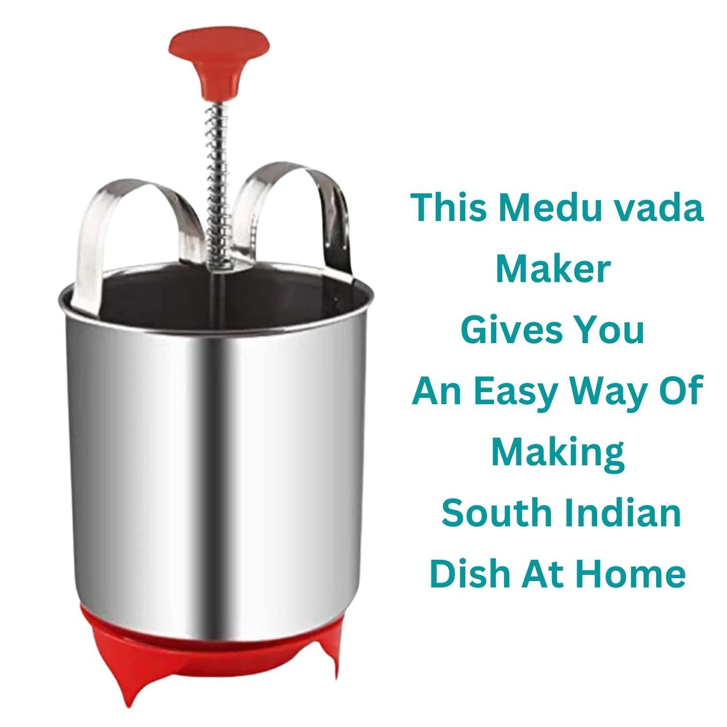 Stainless Steel Medu Vada Maker with Stand – Perfect South Indian Vadas