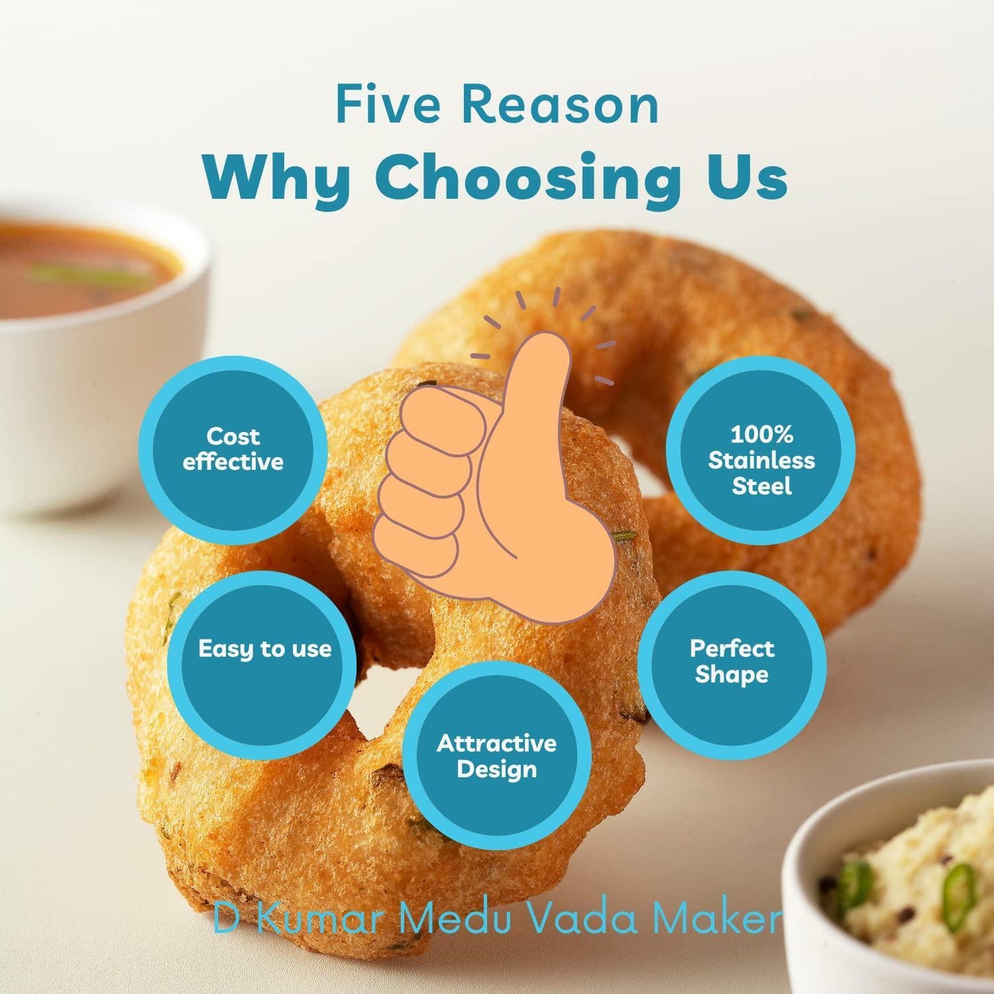 Stainless Steel Medu Vada Maker with Stand – Perfect South Indian Vadas