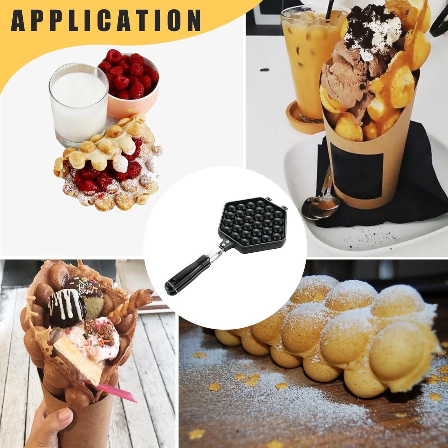 Bubble Waffle Maker Pan