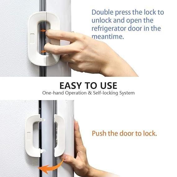 Refrigerator Lock/Cabinet Locks with Strong Adhesive