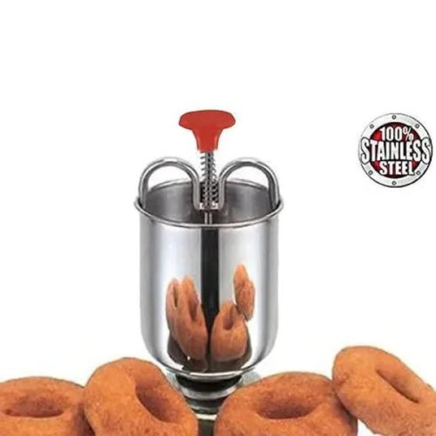 Stainless Steel Medu Vada Maker with Stand – Perfect South Indian Vadas